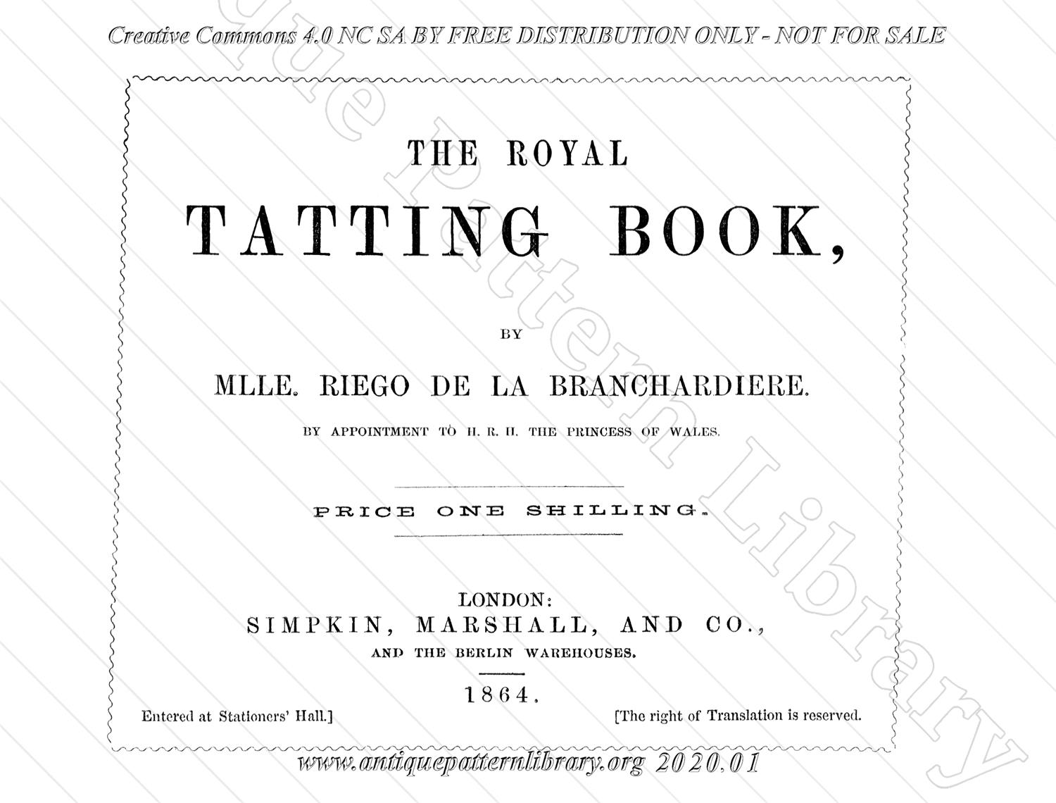 K-ME001 The Royal Tatting Book