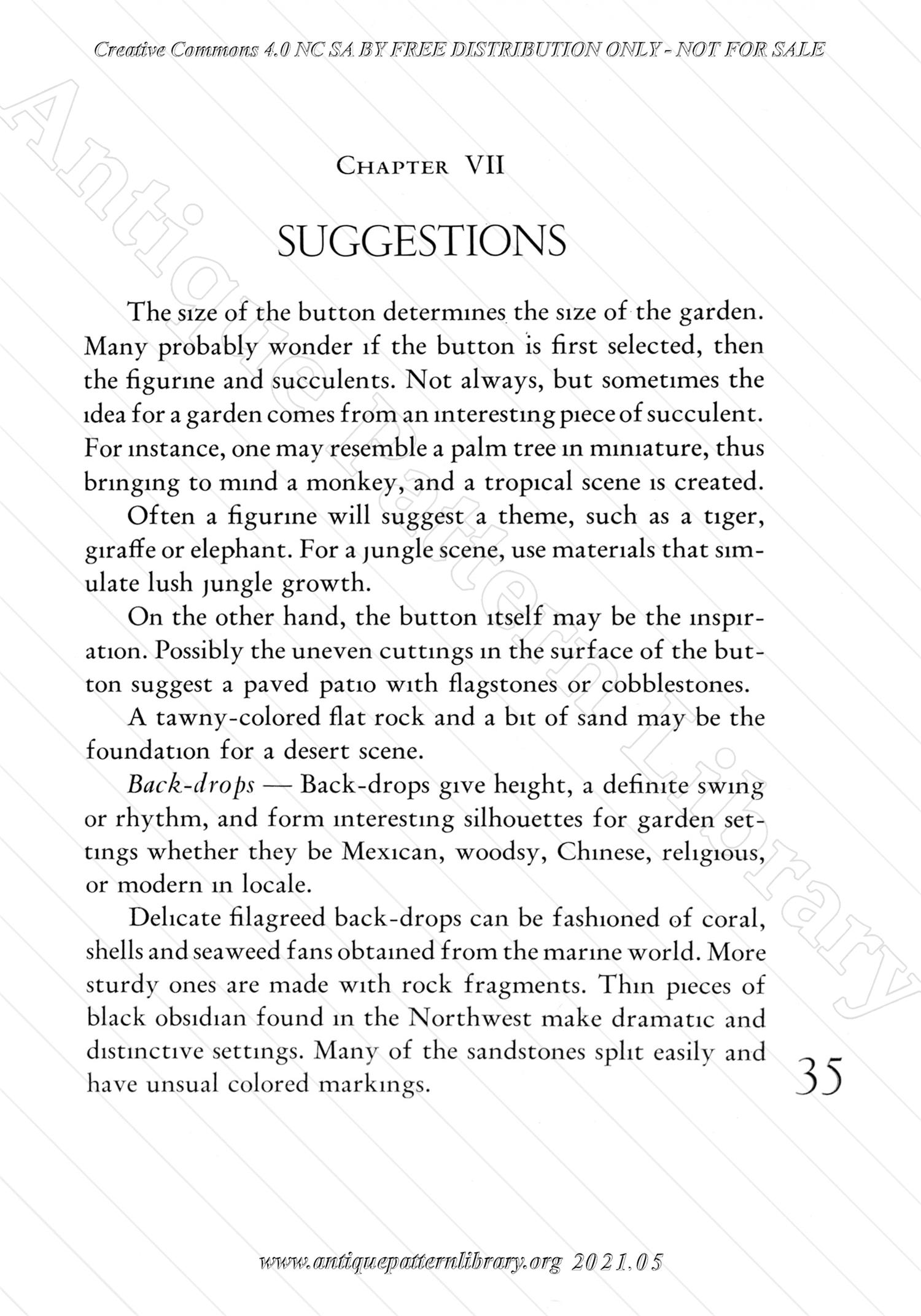L-HW003 Button Gardens and Diminutive Arrangements
