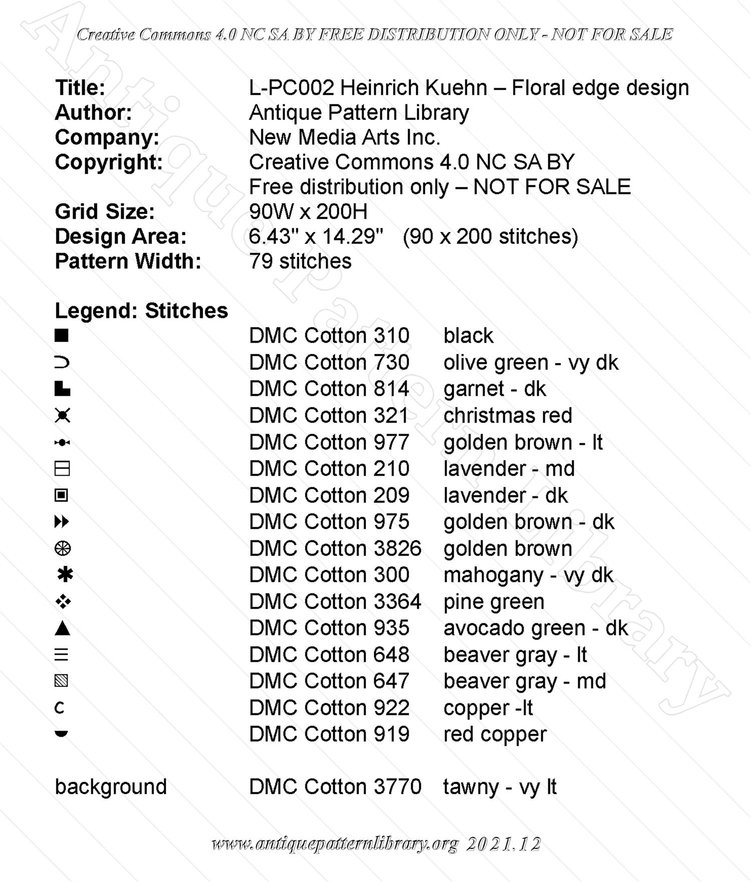 L-PC002 Floral edge design