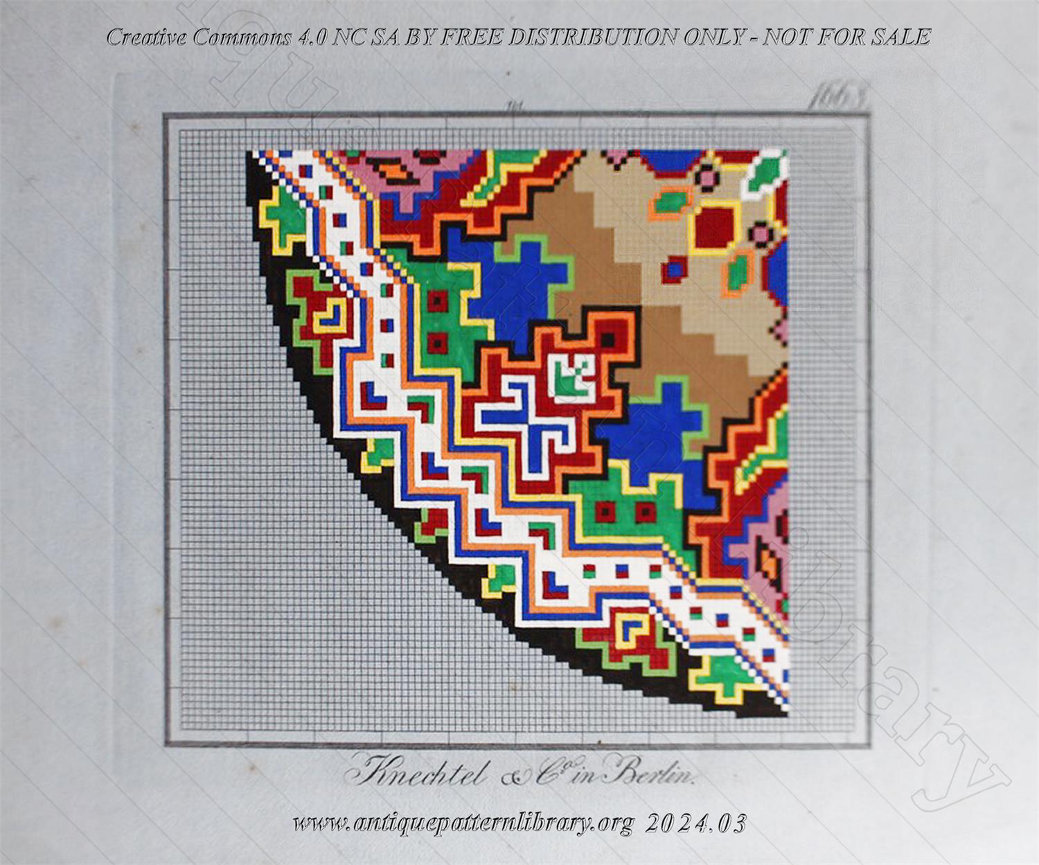 L-PC014 1668 - Quart round abstract pattern
