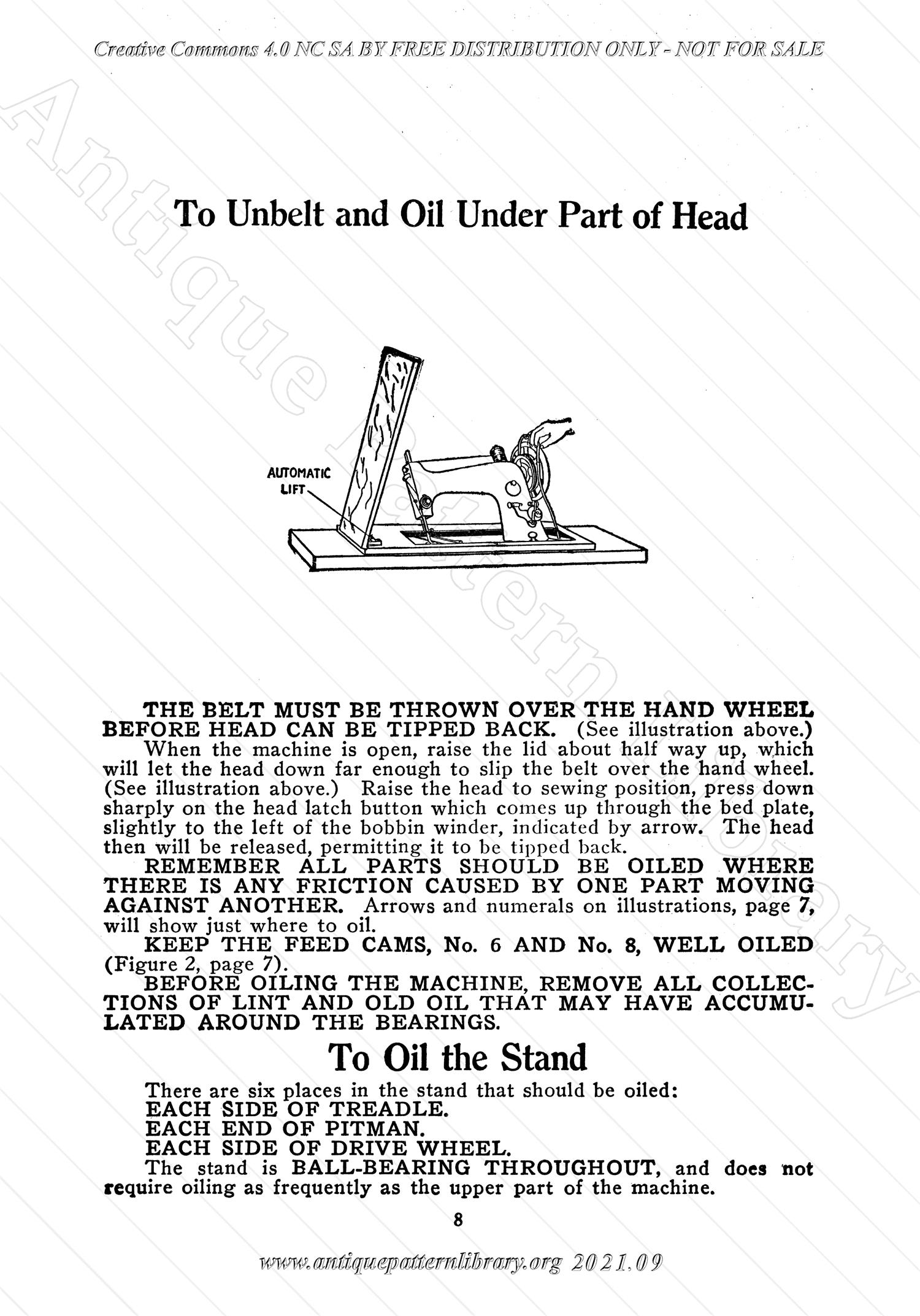L-VS001 Bruce Sewing Machine Manual