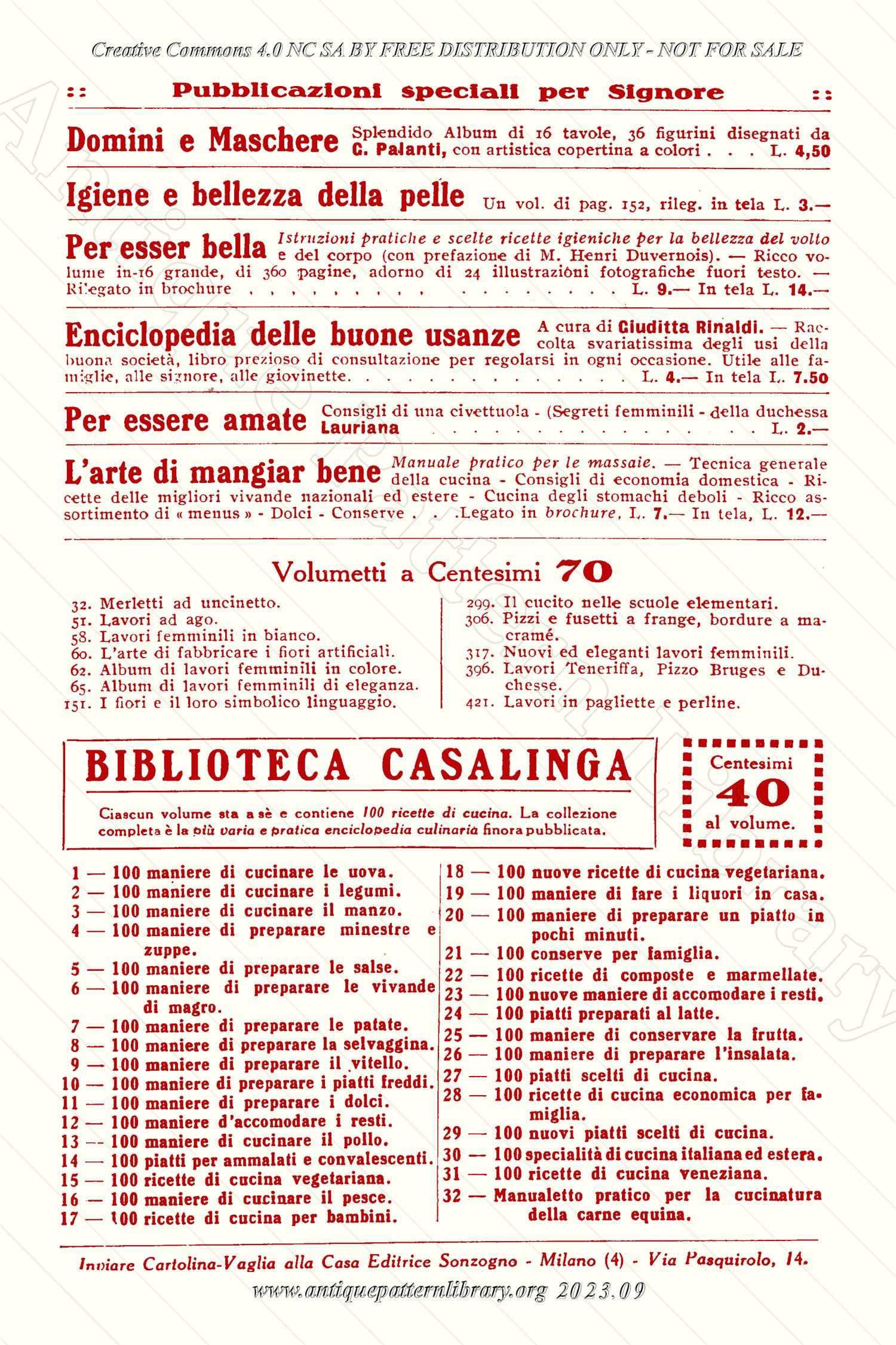 M-II005 Album di Cifre a Punto Pisano