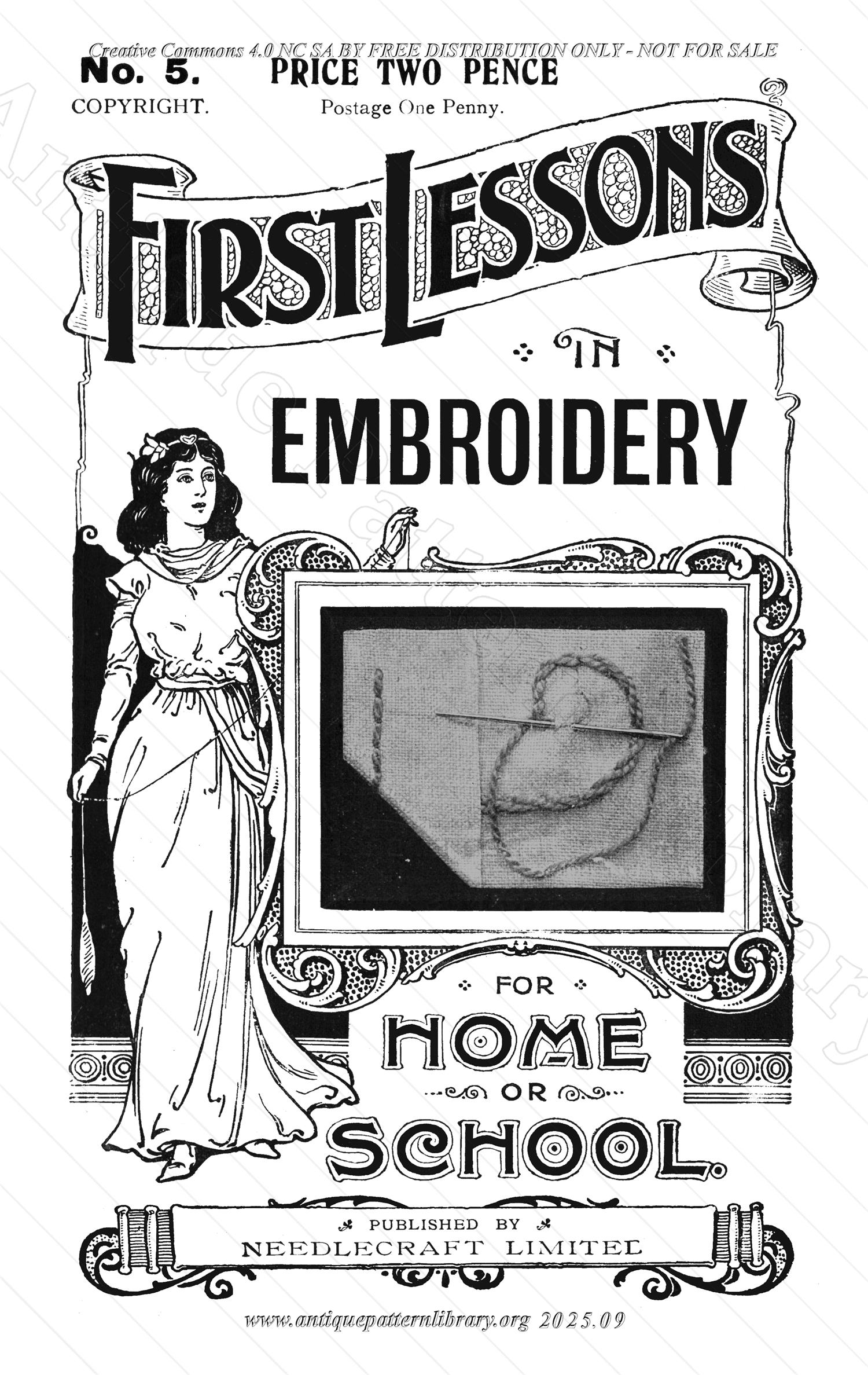 P-NK004 First Lessons in Embroidery