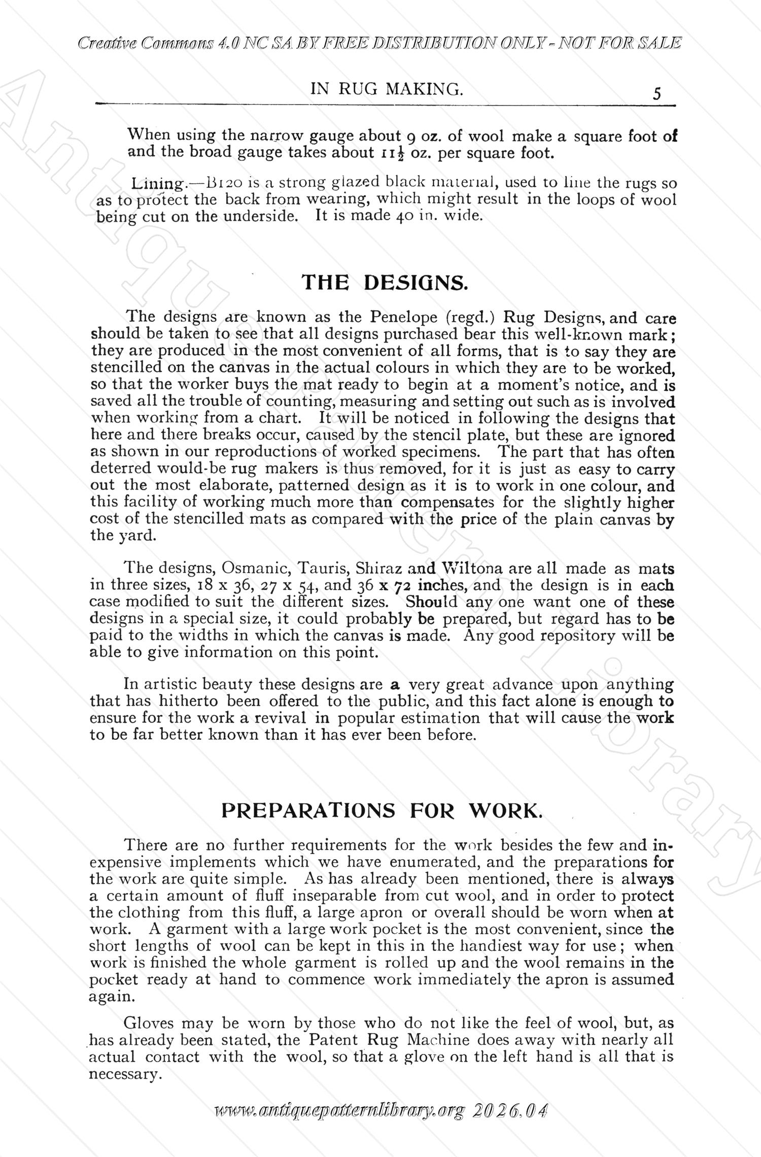 P-NK005 First Lessons in Rug Making