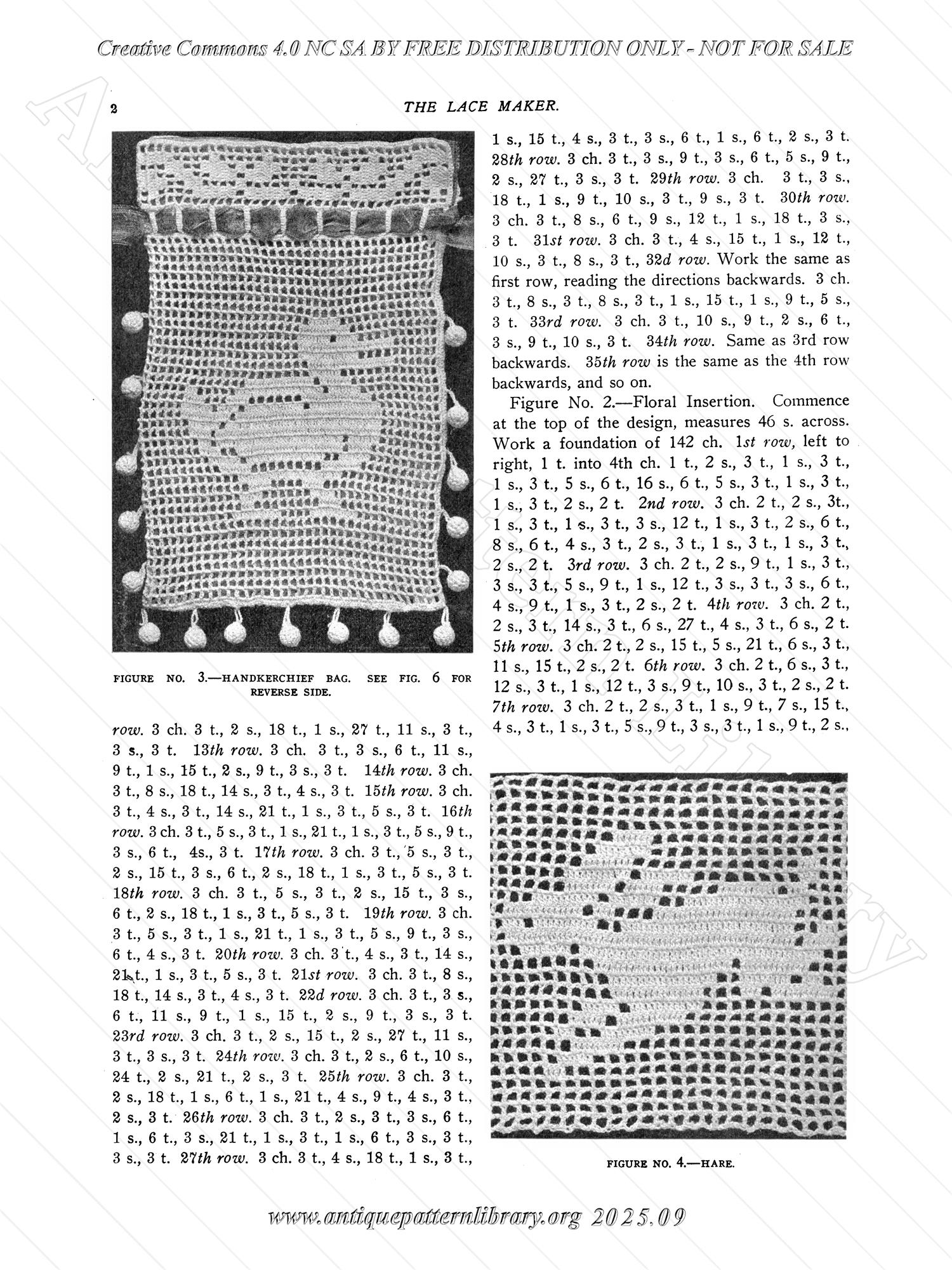 P-YS022 A Book of Instruction on Filet Crochet