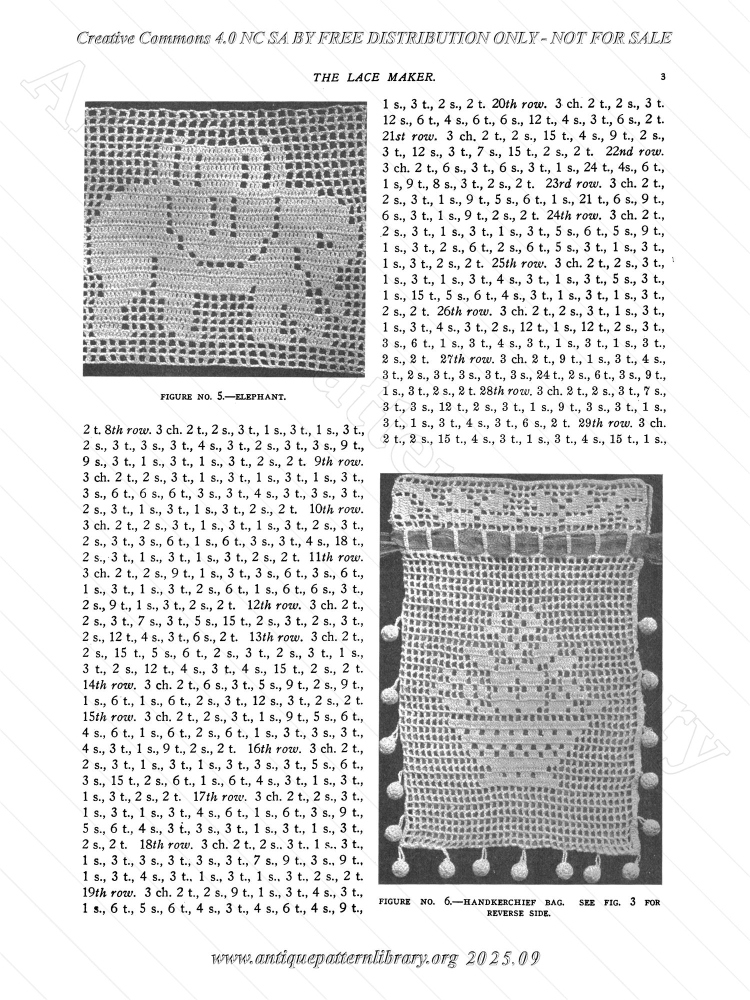 P-YS022 A Book of Instruction on Filet Crochet