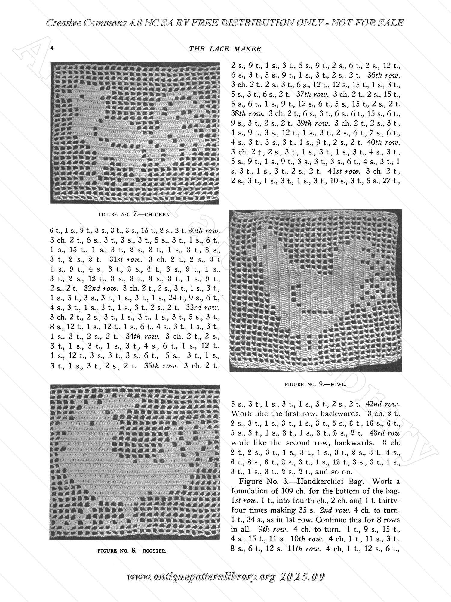 P-YS022 A Book of Instruction on Filet Crochet