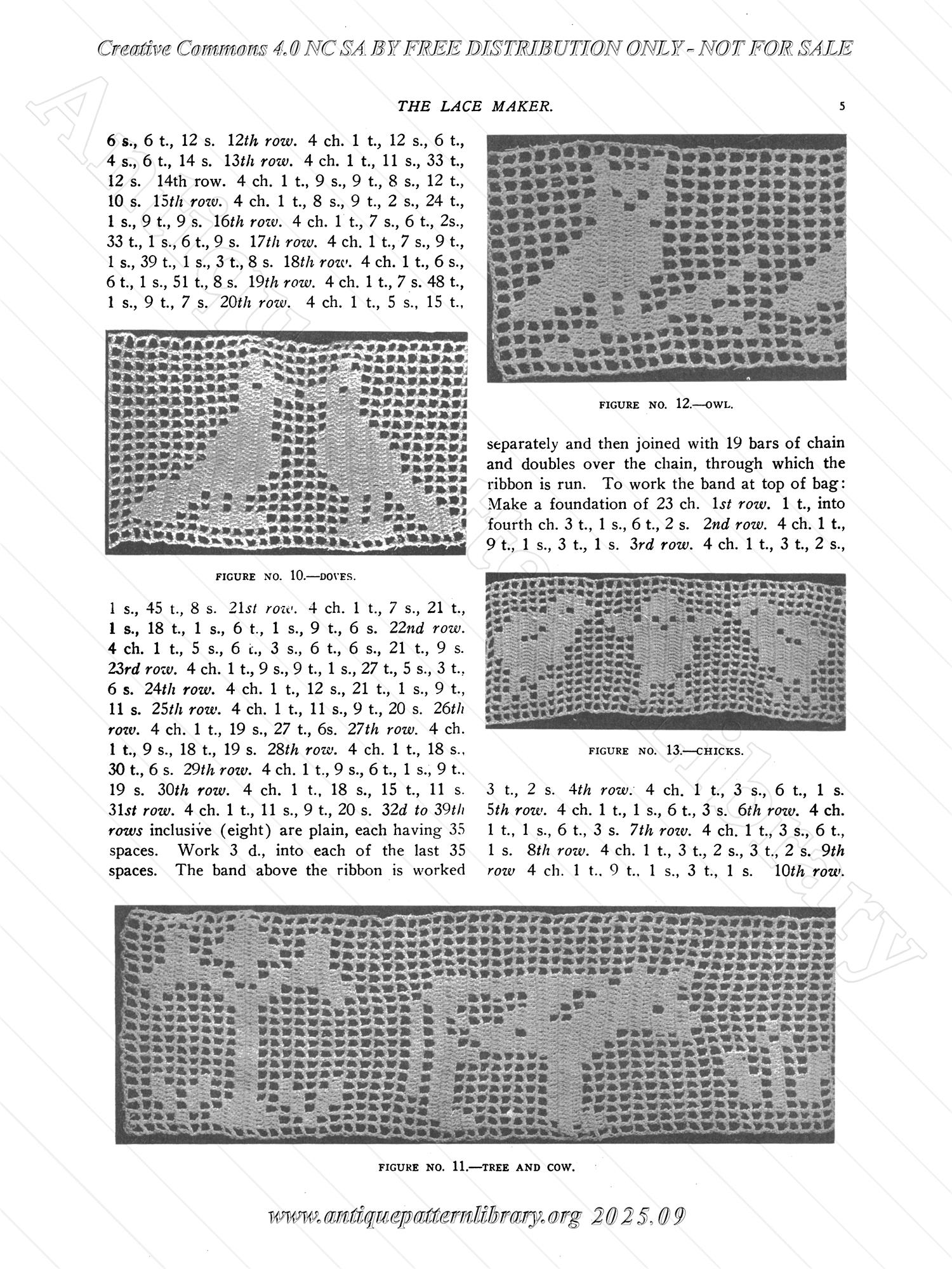 P-YS022 A Book of Instruction on Filet Crochet