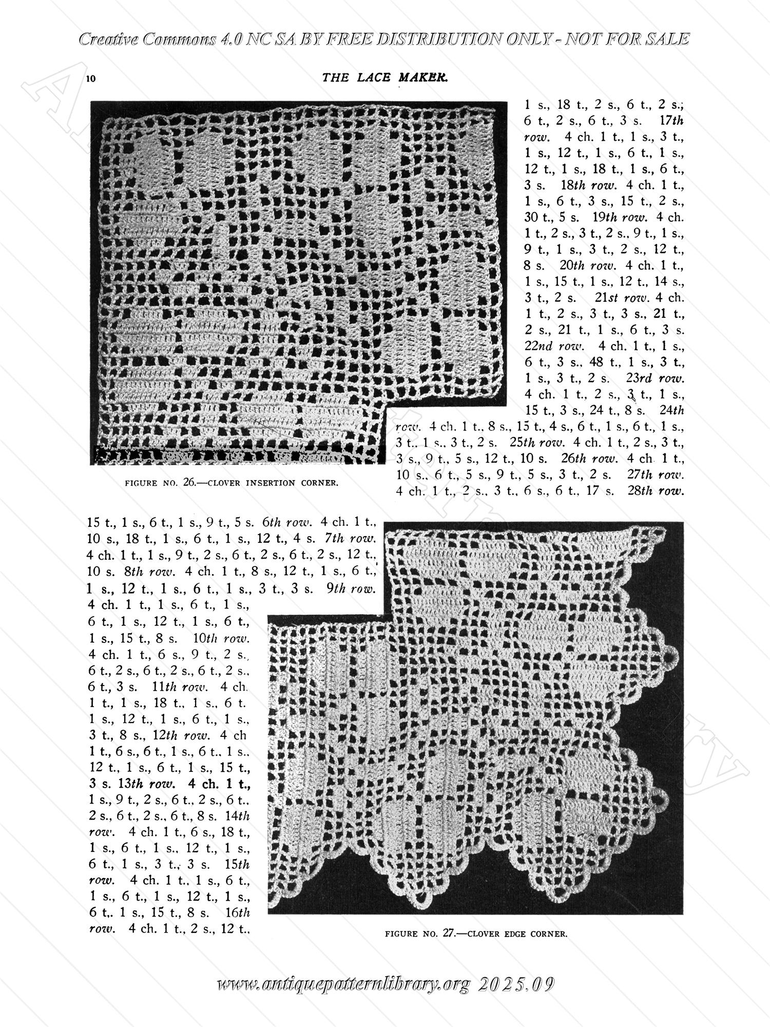 P-YS022 A Book of Instruction on Filet Crochet