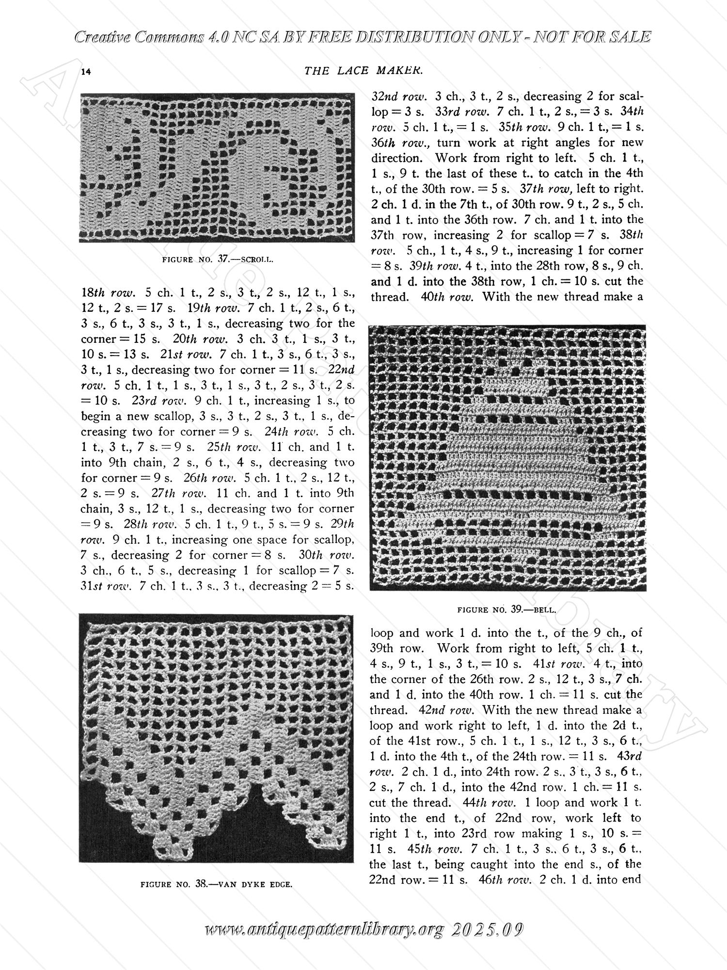 P-YS022 A Book of Instruction on Filet Crochet