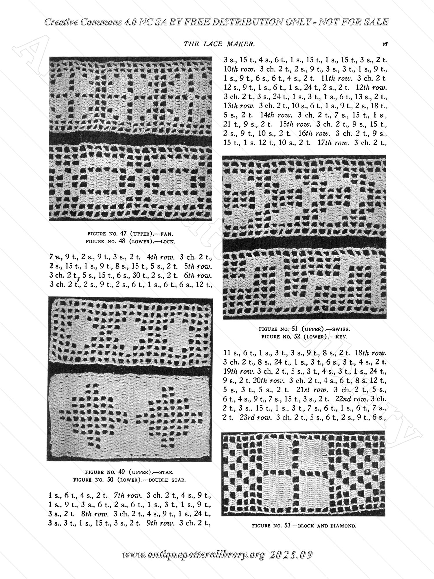 P-YS022 A Book of Instruction on Filet Crochet