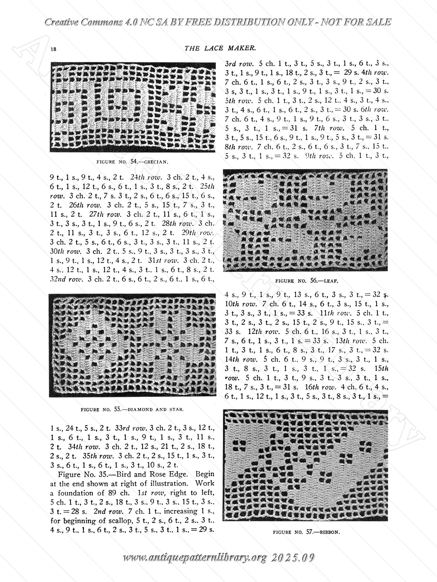 P-YS022 A Book of Instruction on Filet Crochet