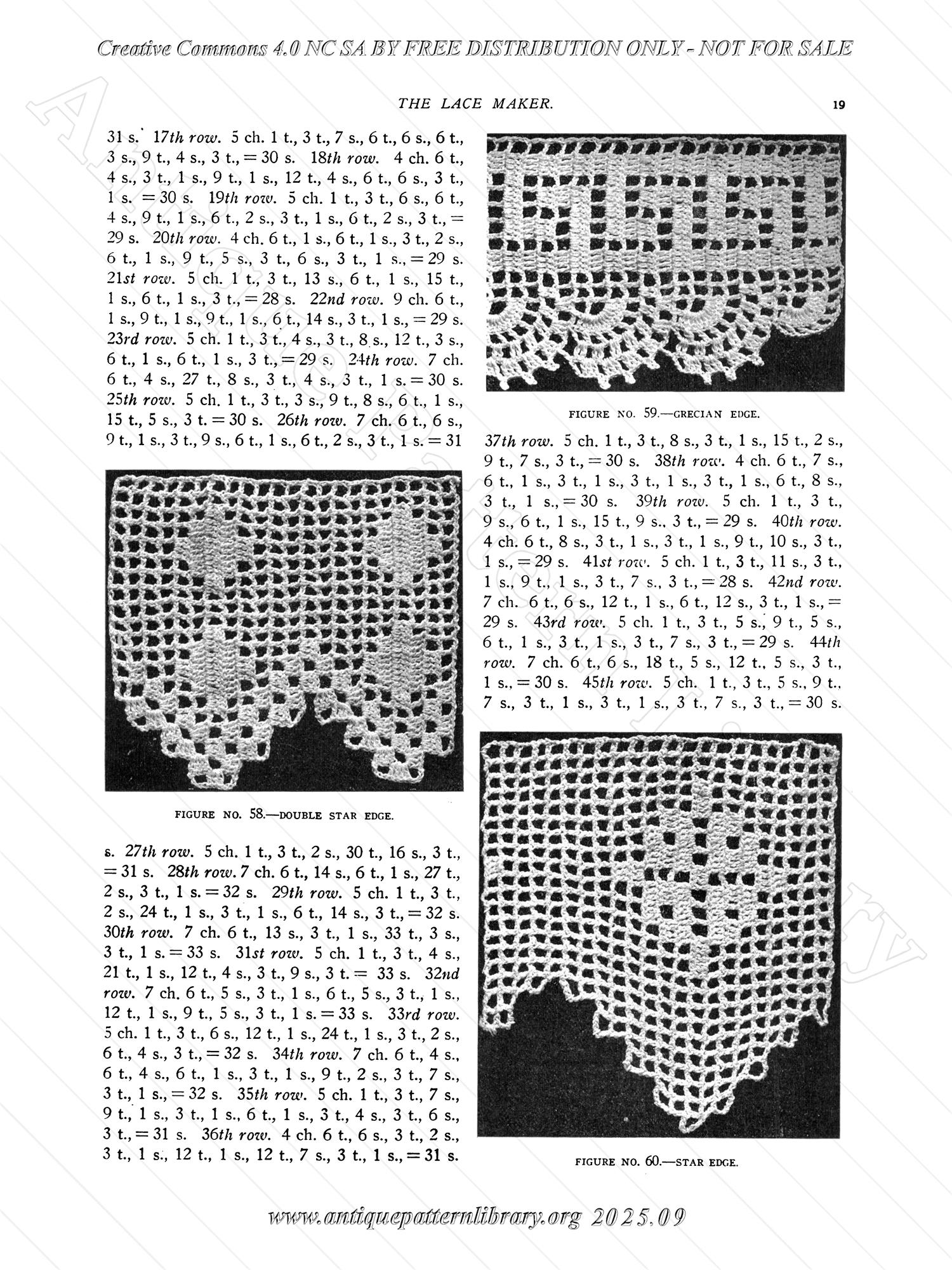 P-YS022 A Book of Instruction on Filet Crochet