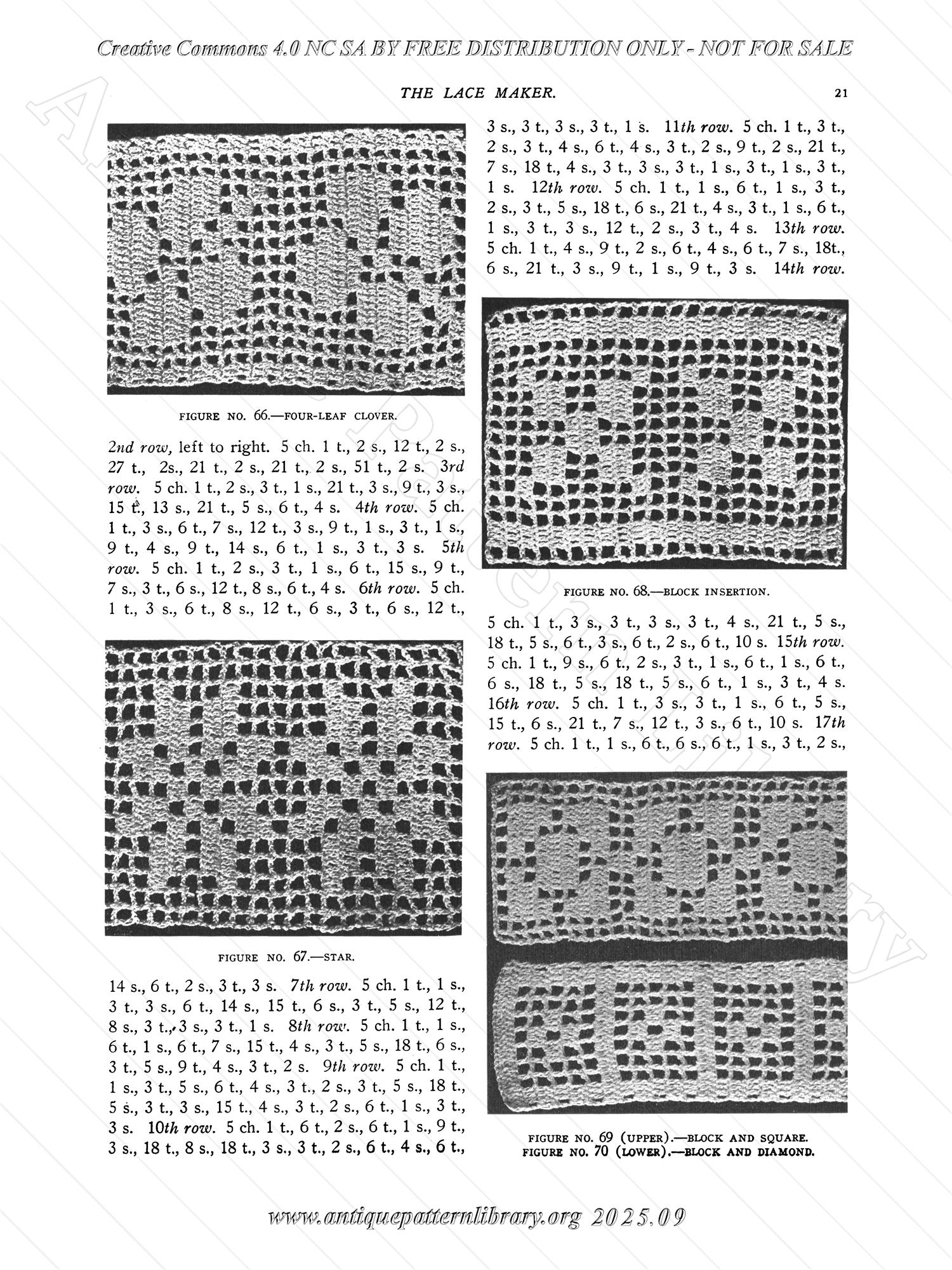 P-YS022 A Book of Instruction on Filet Crochet