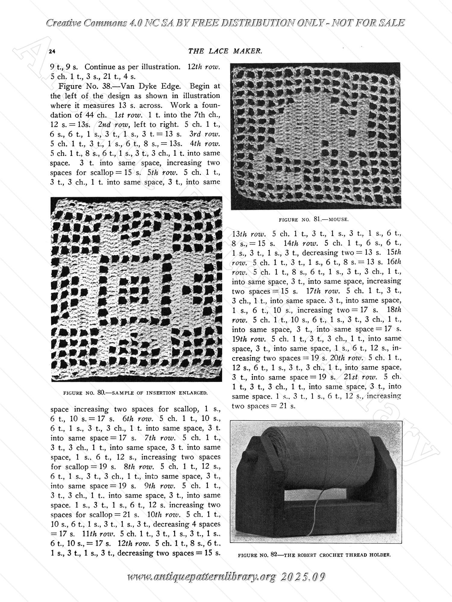P-YS022 A Book of Instruction on Filet Crochet