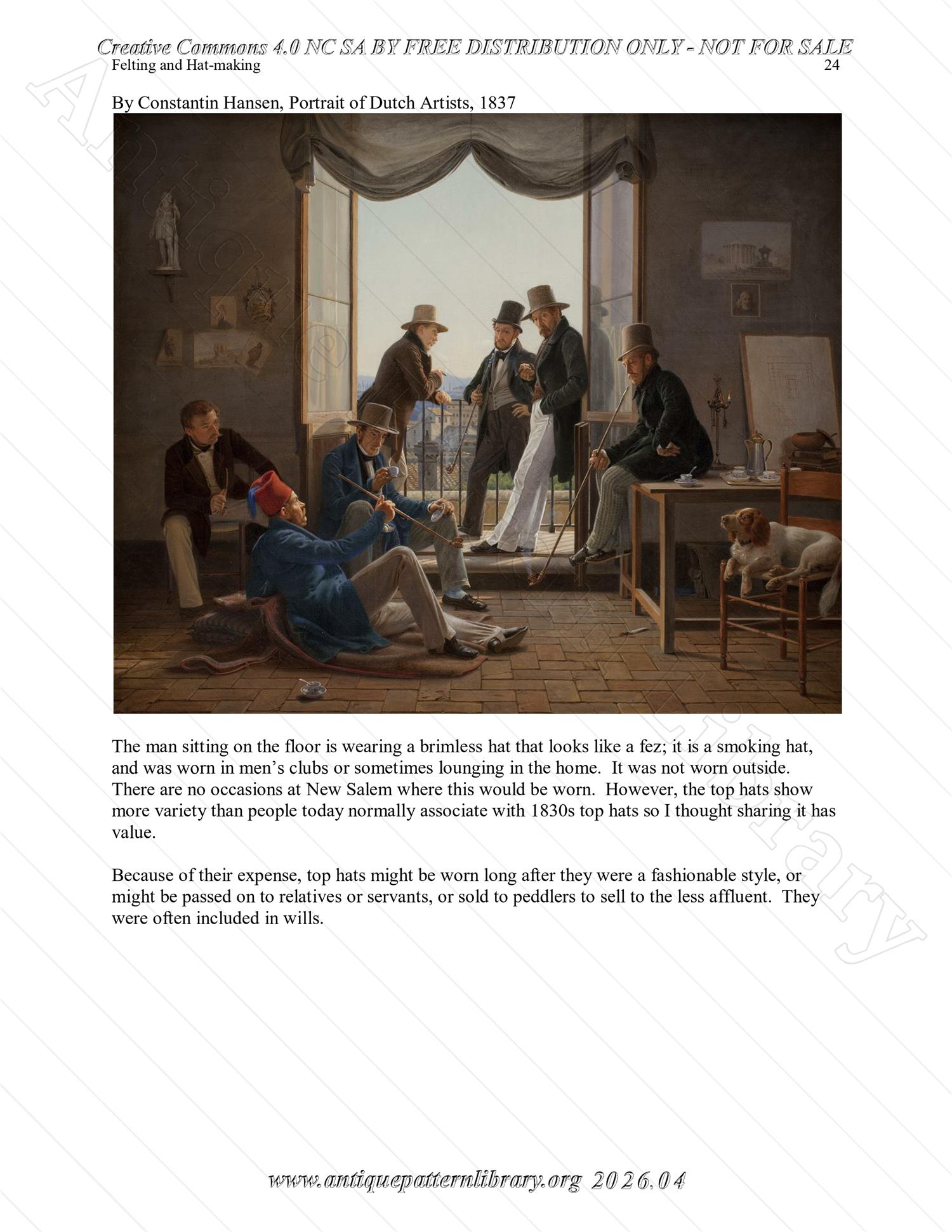 Q-HW001 Interpreting Felting and Hat-Making at Lincoln's New Salem State Historic Site (1830s)