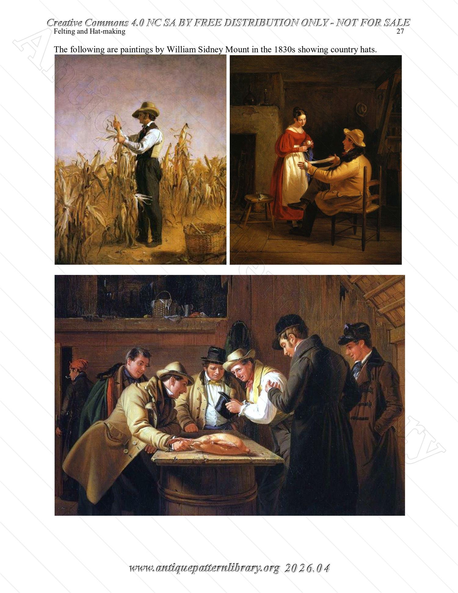 Q-HW001 Interpreting Felting and Hat-Making at Lincoln's New Salem State Historic Site (1830s)