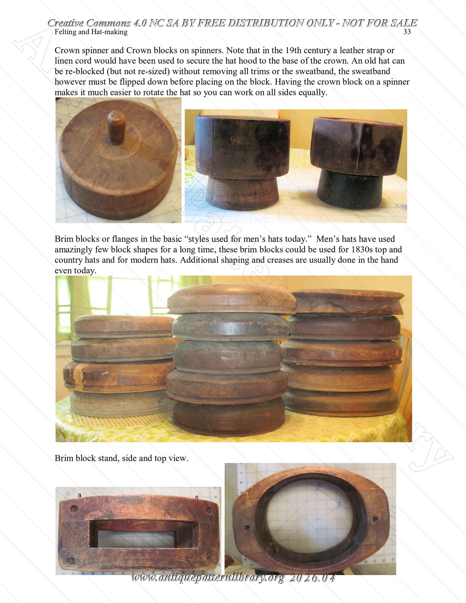 Q-HW001 Interpreting Felting and Hat-Making at Lincoln's New Salem State Historic Site (1830s)