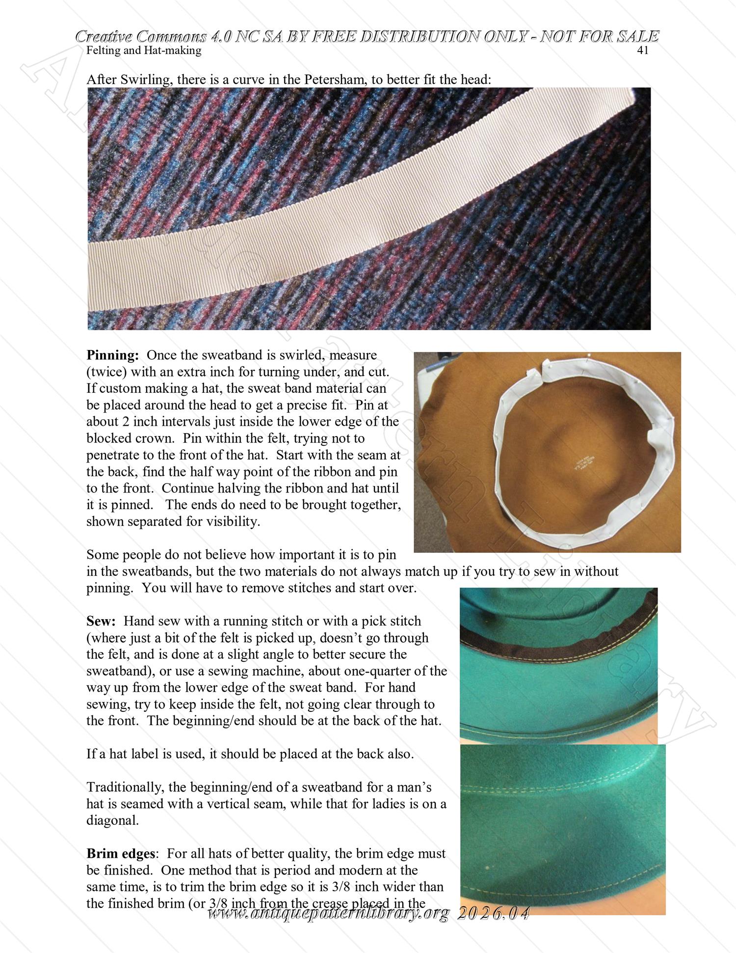 Q-HW001 Interpreting Felting and Hat-Making at Lincoln's New Salem State Historic Site (1830s)