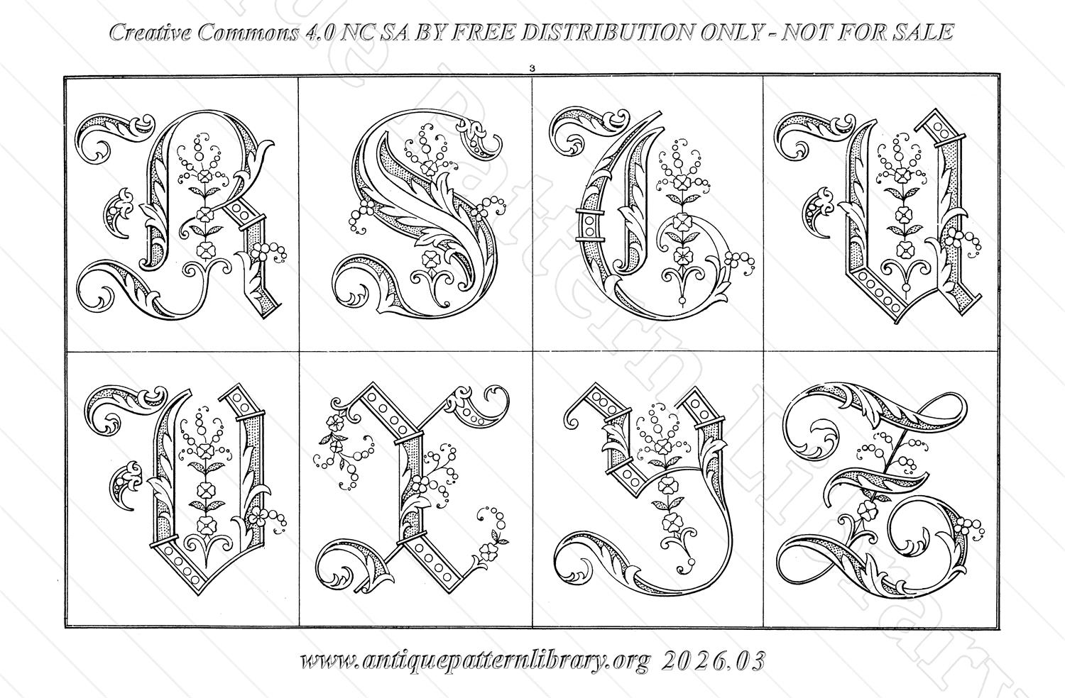 Q-YS001 Dessins de Broderies