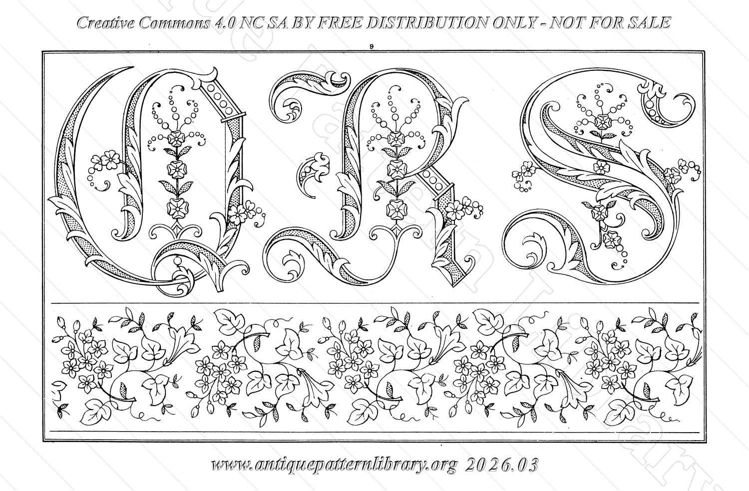 Q-YS001 Dessins de Broderies