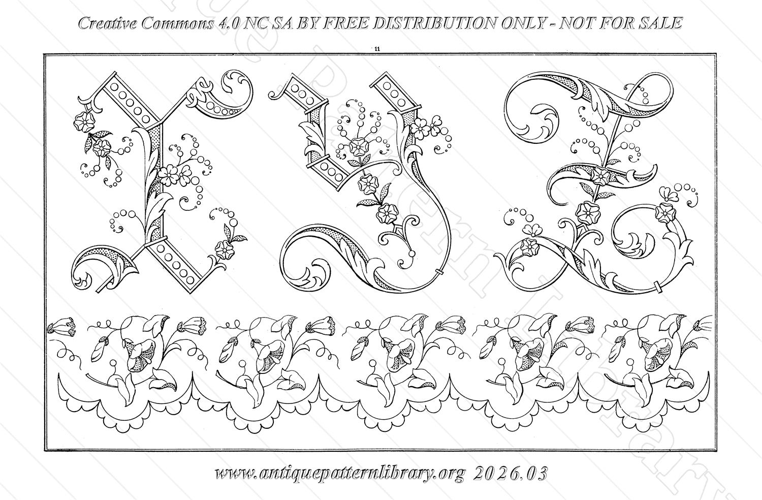 Q-YS001 Dessins de Broderies