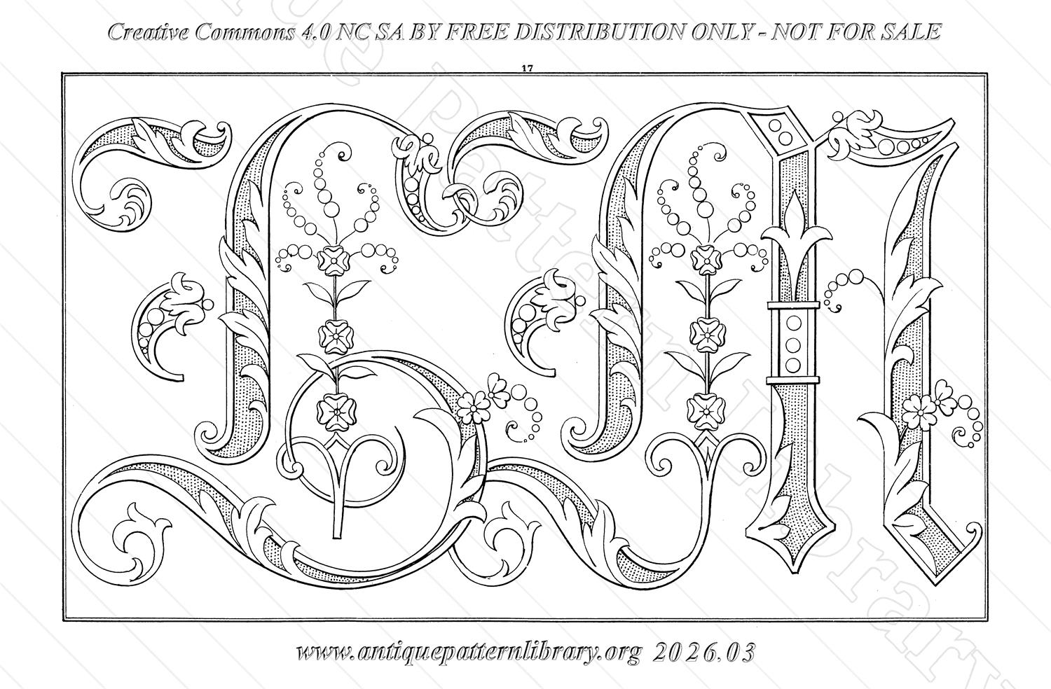 Q-YS001 Dessins de Broderies