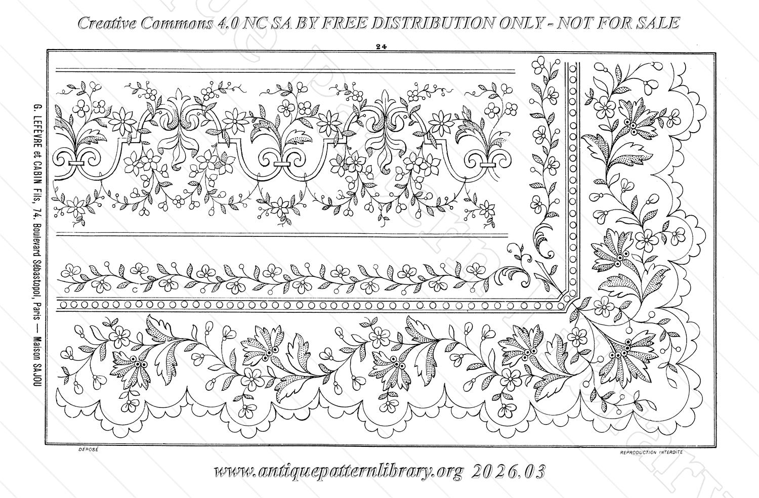 Q-YS001 Dessins de Broderies