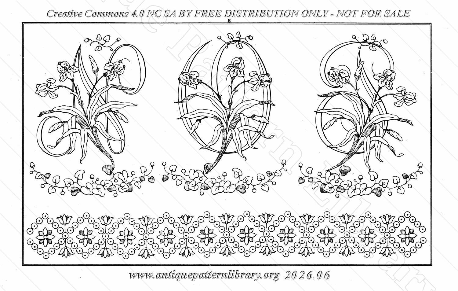 Q-YS002 Dessins de Broderies