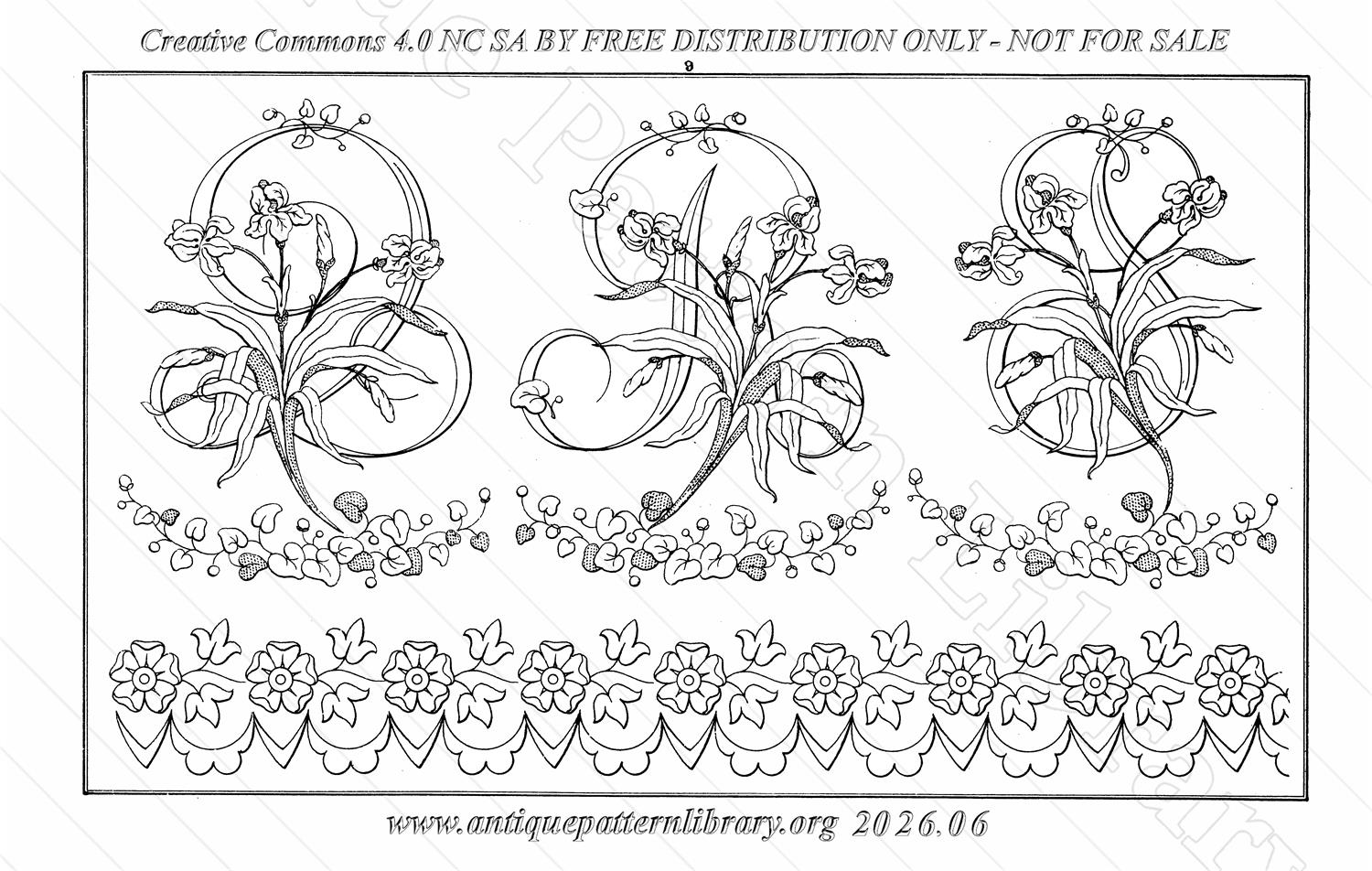 Q-YS002 Dessins de Broderies