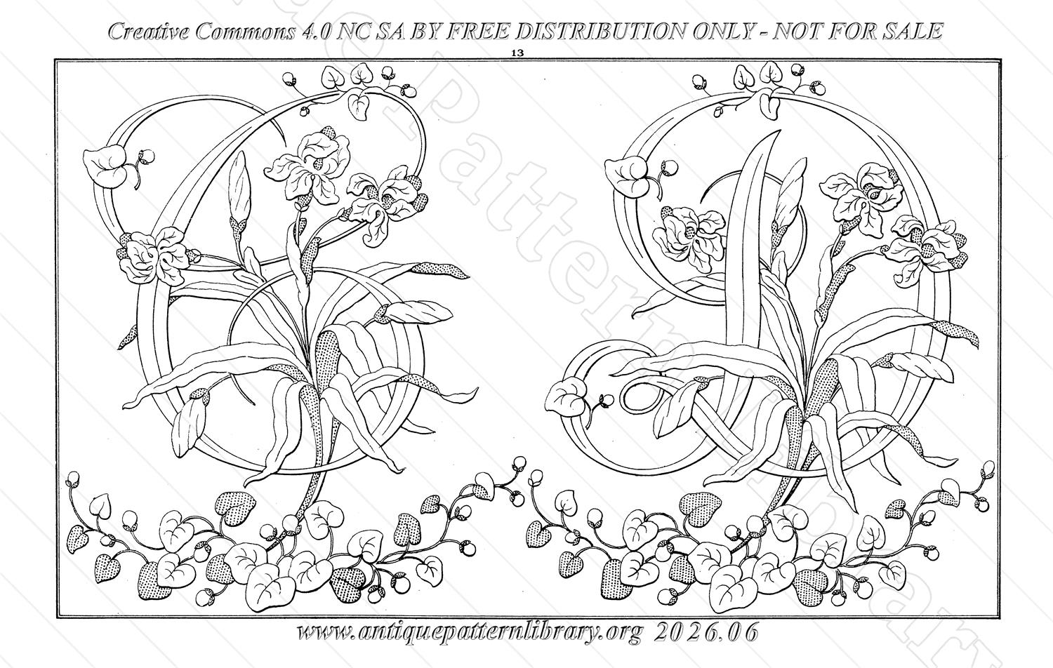 Q-YS002 Dessins de Broderies
