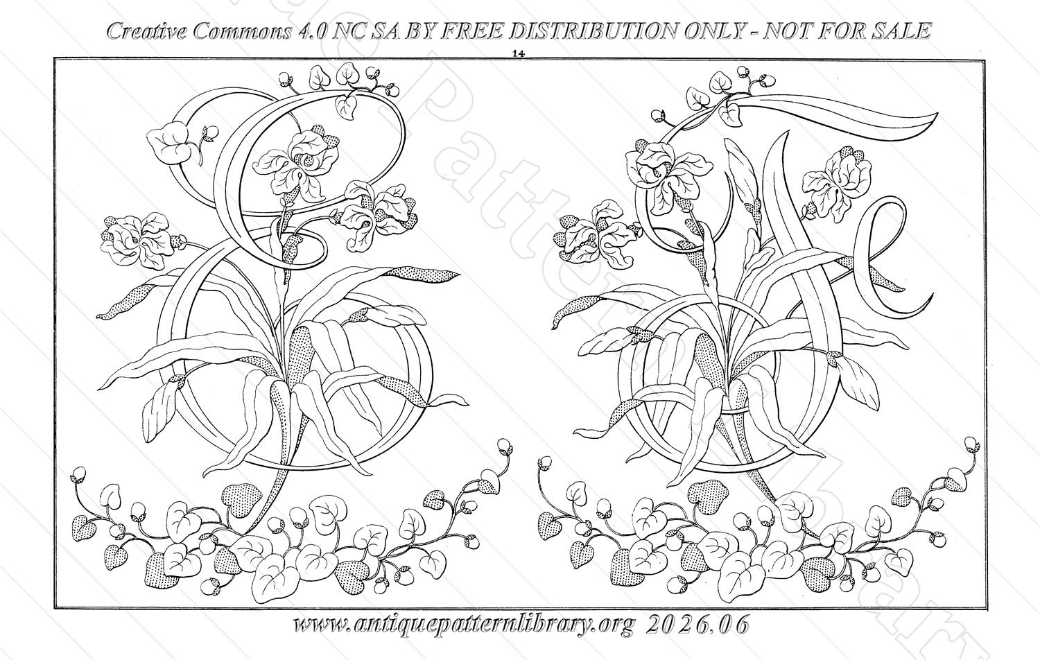 Q-YS002 Dessins de Broderies