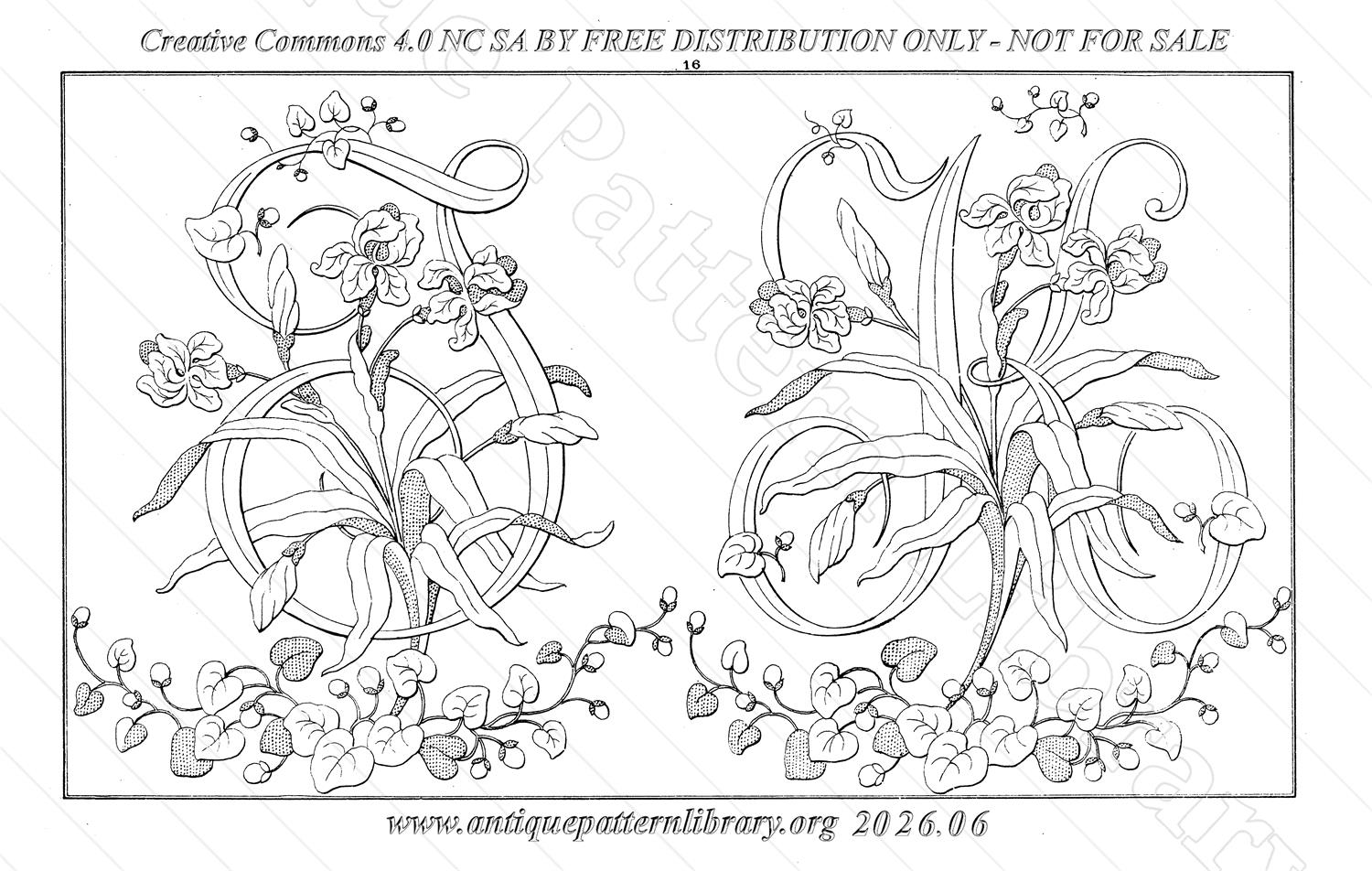Q-YS002 Dessins de Broderies