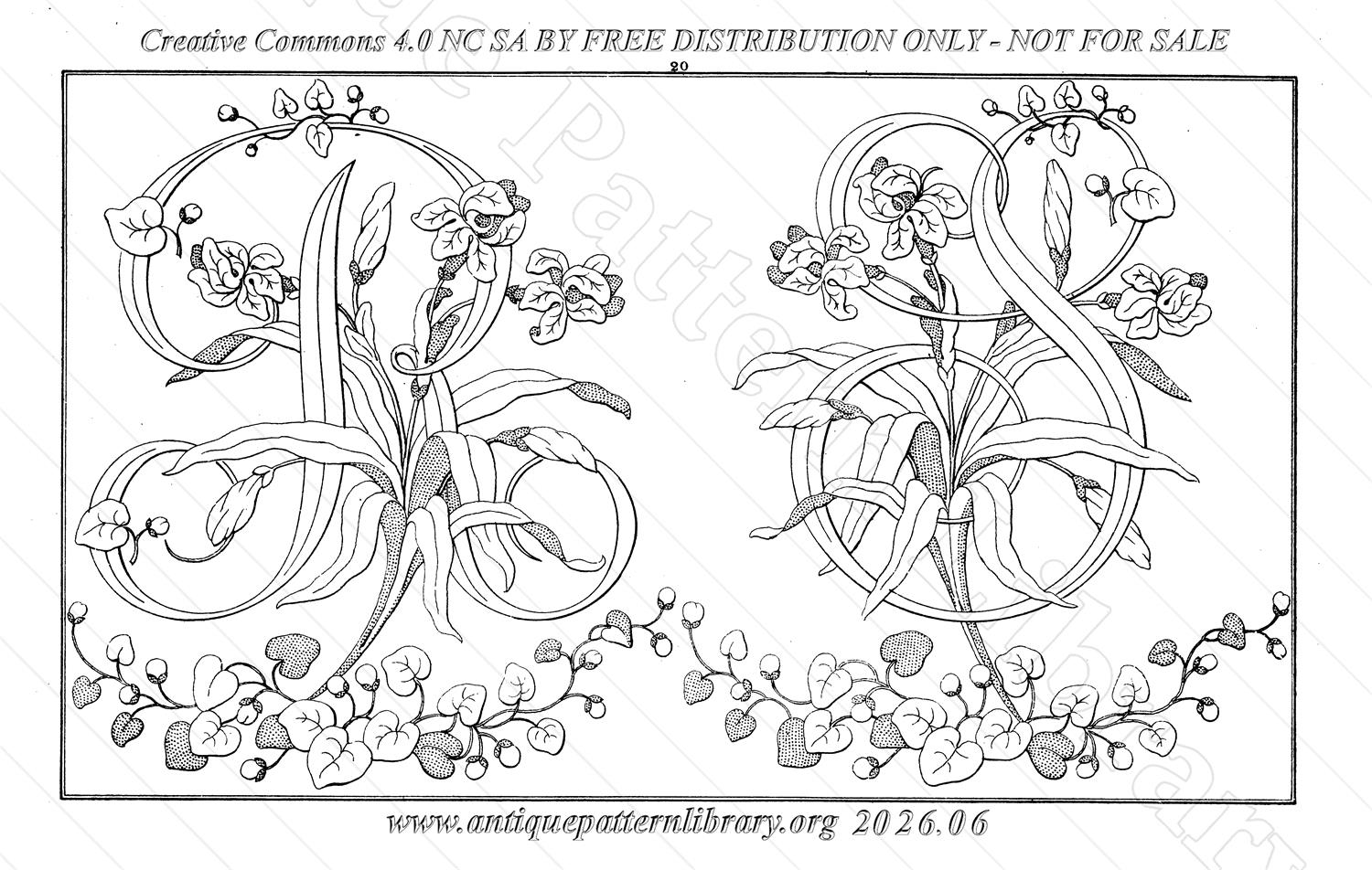 Q-YS002 Dessins de Broderies