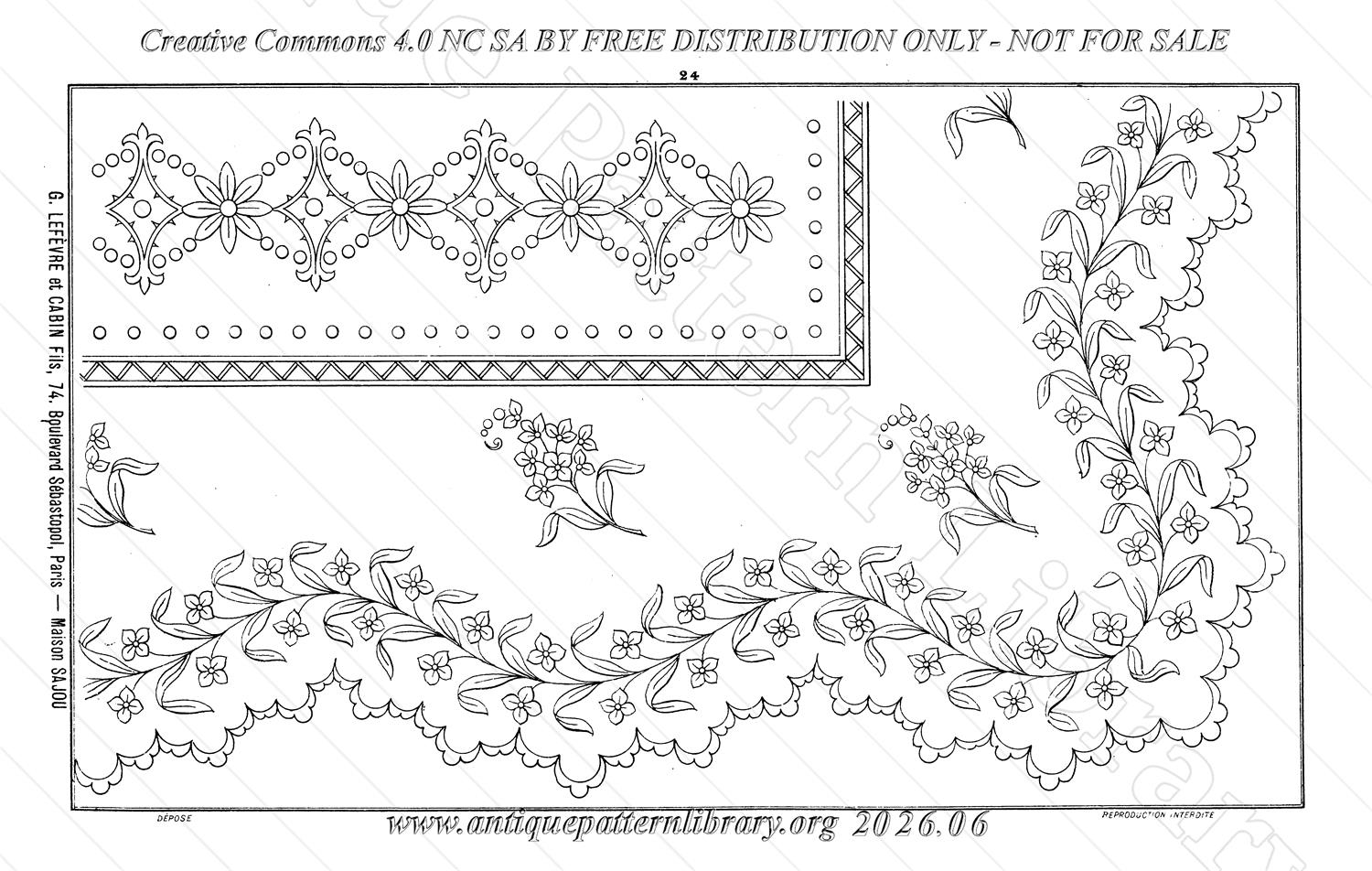 Q-YS002 Dessins de Broderies