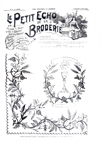 C-JA005 Le Petit Echo Broderie 4 Mars 1900 C-JA005 Le Petit Echo Broderie 4 Mars 1900