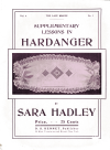 C-SW061 Sarah Hadley - The Lace Maker, Vol. 4, No. 1 C-SW061 Sarah Hadley - The Lace Maker, Vol. 4, No. 1