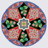 J-TL006 Louis Gluehr 4670 Quart round pattern geometric rose J-TL006 Louis Gluehr 4670 Quart round pattern geometric rose